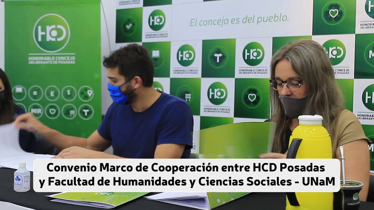 Firma de convenio con el Honorable Concejo Deliberante y la UNaM - YouTube