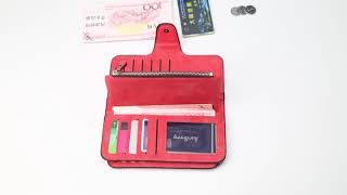 Baellerry Fashion Women Long Wallet Fold Hasp