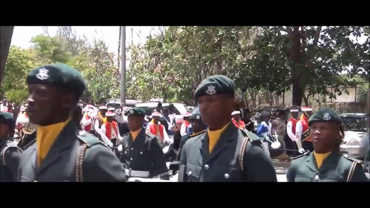 The Barbados Defence Force Officers Funeral Pt7 Youtube 