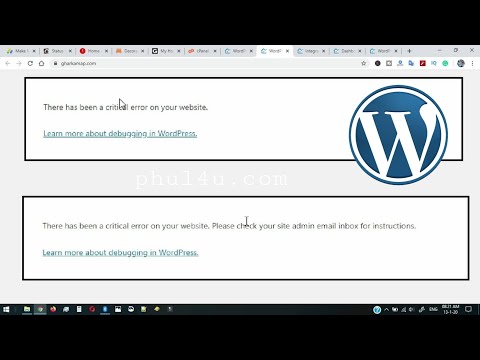 WordPress Error Fixed There has a critical error on your website