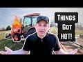 Tractor OVERHEATING while Brush Hogging 35 Acres of Tall Brush!