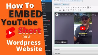 How to Embed a YouTube Short on Your WordPress Website