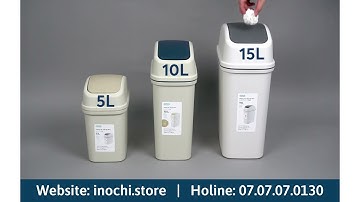 Thùng rác nắp lật Hiro - Inochi Store