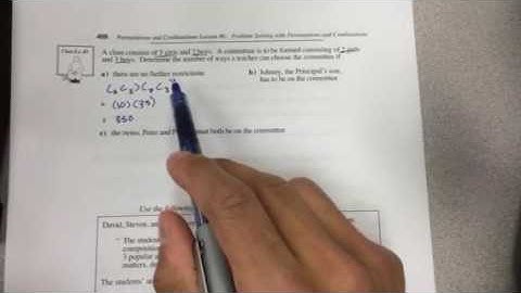 Lesson 6 Perms and combs