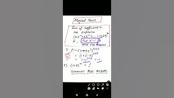 Magical Trick to find Sum of Coefficients in the expansion || Important Trick For HTET DSSSB NVS KVS