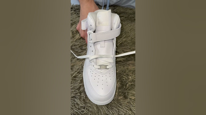 Air Force 1 Mid Laces Tutorial !! BEST STYLE