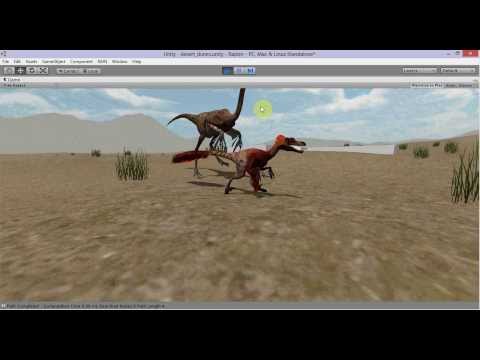 Raptor Pathfinding and Ragdoll Test