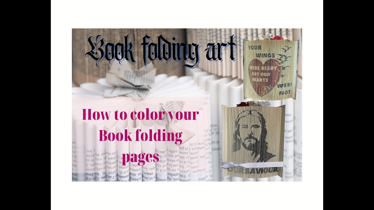 How To Color Book Folding Art Pages Instruction Video YouTube How To Color Book Folding Art Pages Instruction Video YouTube