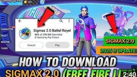 HOW TO DOWNLOAD SIGMAX 2.0 !! SIGMAX 2.0 GAMEPLAY // credit-@Gamingsppro @SMOKEYDEV69 