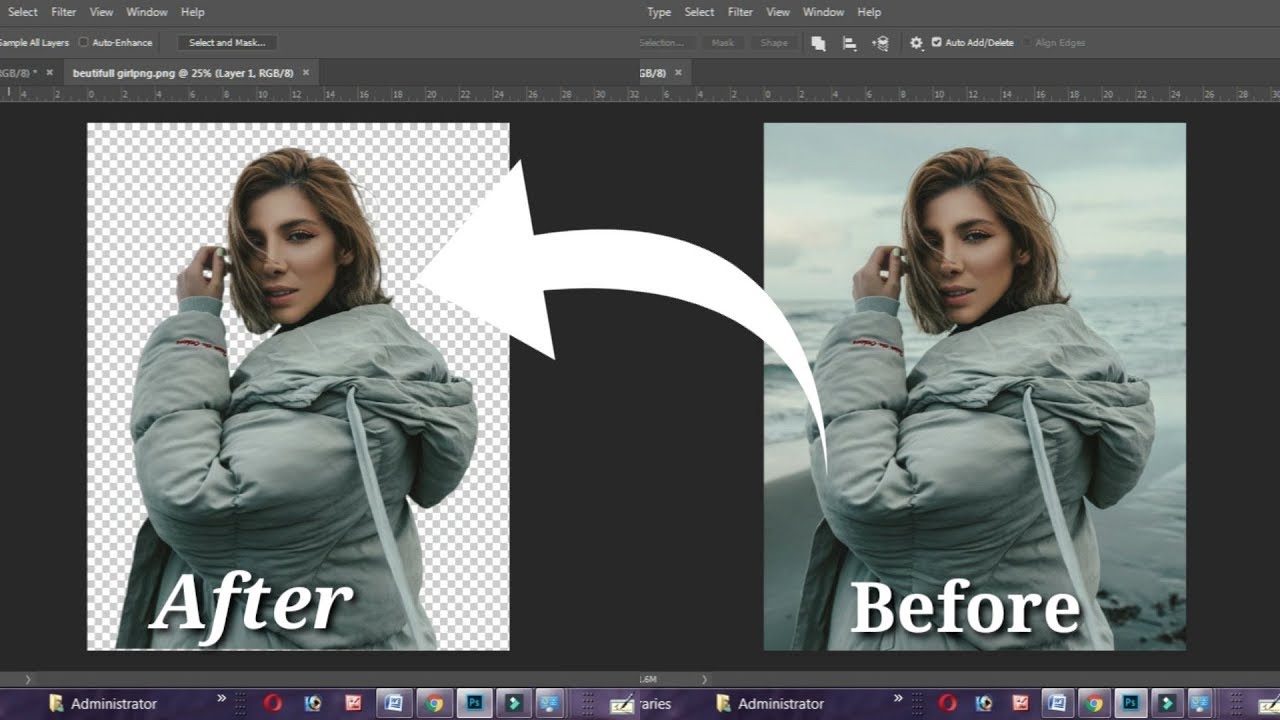 How to cut out background image in photoshop cc / new 2020 - YouTube