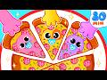 Little pizza for kids  funny songs for baby  nursery rhymes by toddler zoo