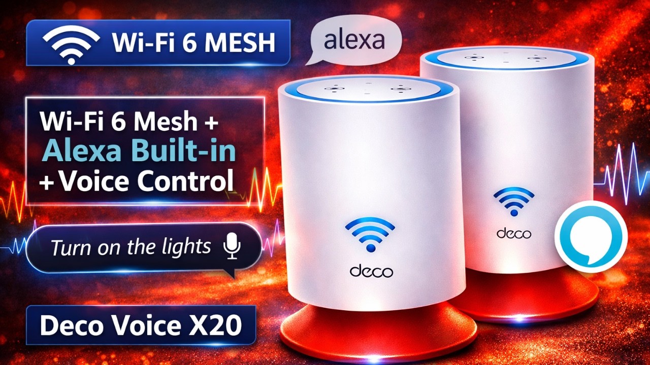 TP-Link Deco Voice X20 WiFi 6 Mesh Best Whole Home WiFi - YouTube