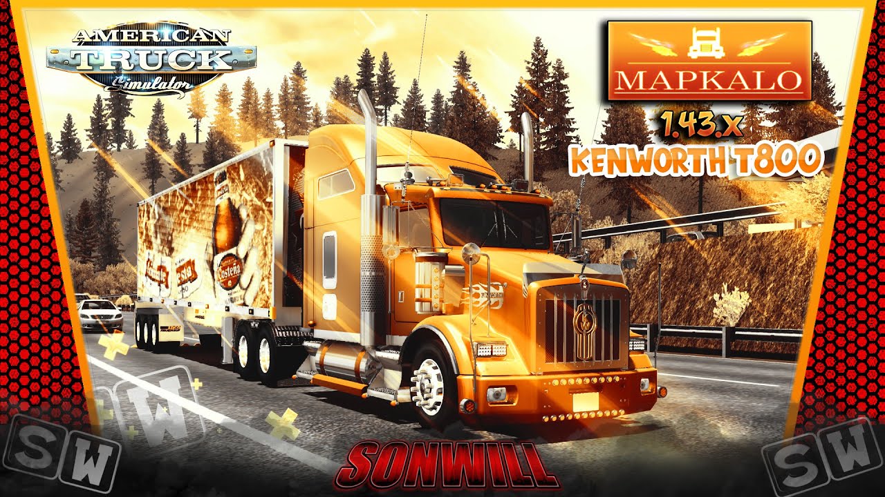 VIAJANDO POR COLOMBIA│KENWORTH T800│MAPKALO 1.43.X│AMERICAN TRUCK SIMULATOR│