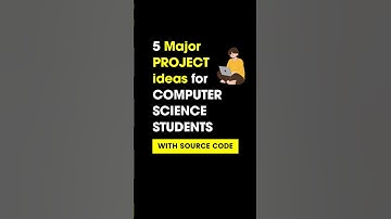 5 major project ideas for computer science students: #shorts #cseprojects #computerscience