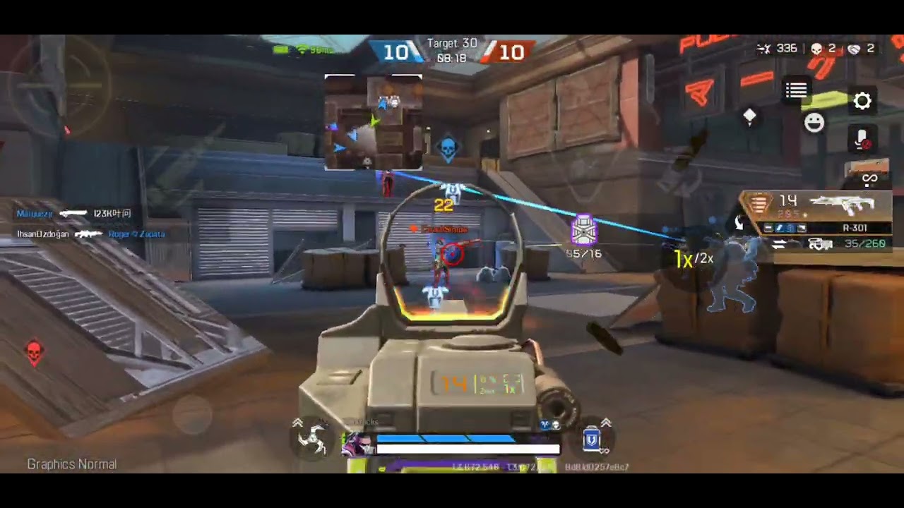 Apex legends mobile 5 finger claw gameplay with fade