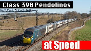 Avanti West Coast Class 390 Pendolinos at Speed