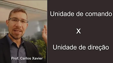 O que significa unidade de comando e de direção?