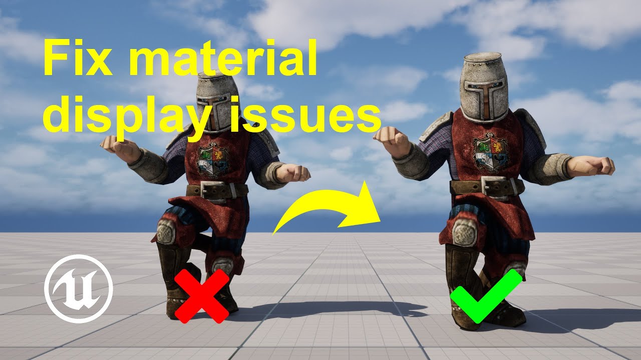 How to fix material display issues in Unreal Engine 5 - YouTube