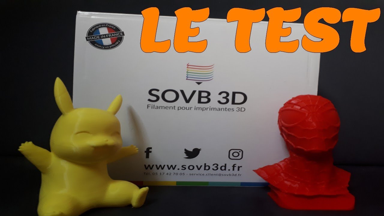 SOVB 3D - Filament ABS & PLA pour imprimantes 3D - SOVB 3D