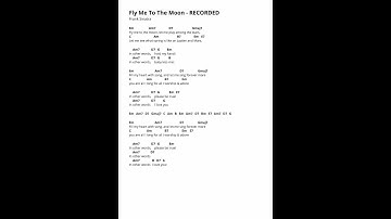 Thumbnail of Fly me to the moon - Frank Sinatra (chords as requested)
