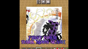 MCBE/Commandblock Kokushibo FirsForm {{Dark Moon Slash}} Demon Slayer #minecraft #shorts