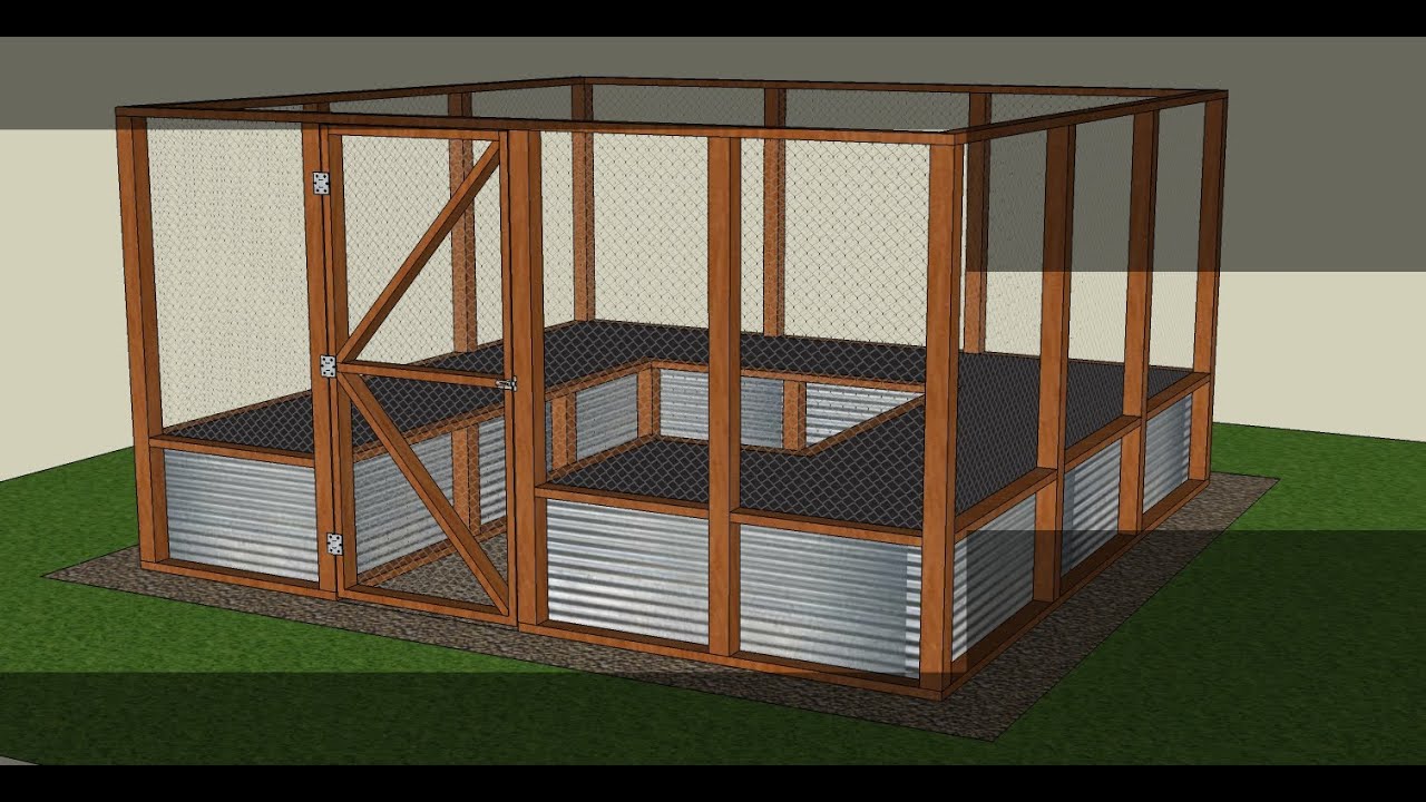 Огороженный приподнятый сад