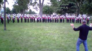 Santa Clara Vanguard  2015 Finals Warm Up Crescendo Exercise