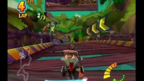 Crash Tag Team Racing PS2 Gameplay Fossil Fuel Injection
