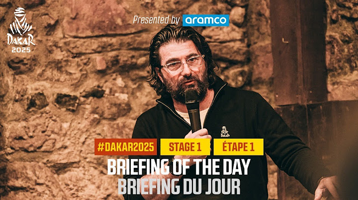 Étape 1 - Briefing de l'étape présenté par Aramco - #Dakar2025
