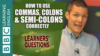 Commas, semicolons and colons in English punctuation - Learners' Questions screenshot 4