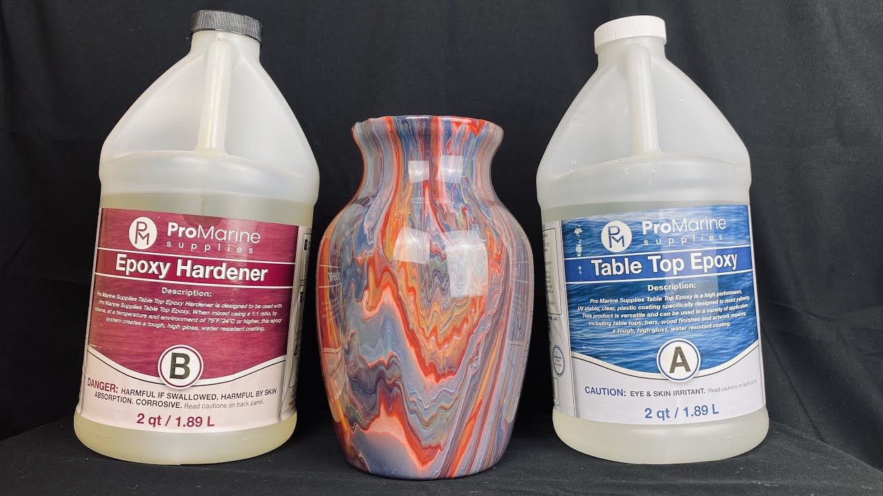 Who knew EPOXY was so EASY ??? How to RESIN a VASE DIY Tutorial / PRO