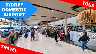 Sydney Domestic Airport Tour and Guide - Review of layout, shops, bars.