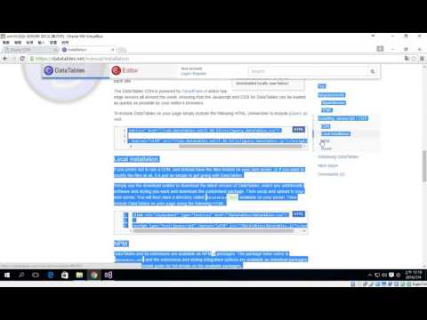 jQuery DataTable 基本建置方式