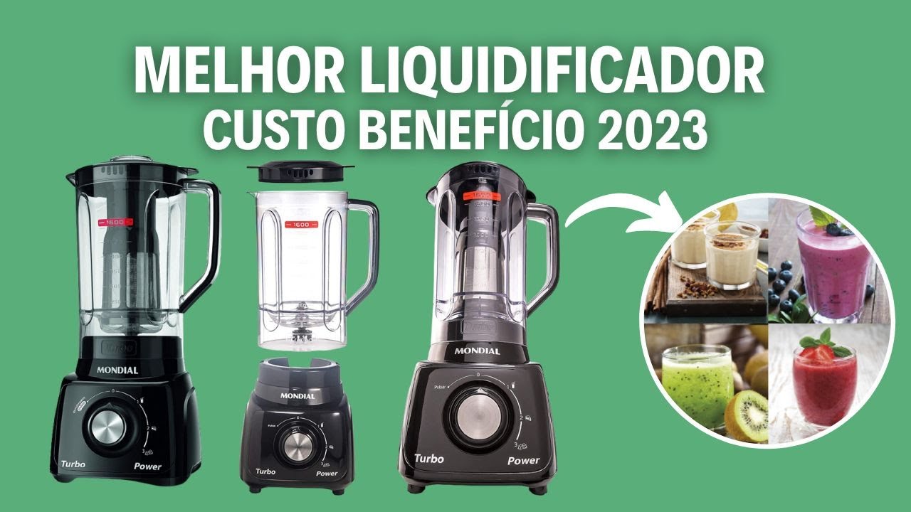 Melhor Liquidificador Custo Benefício 2023 | Liquidificador Mondial ‎L ...