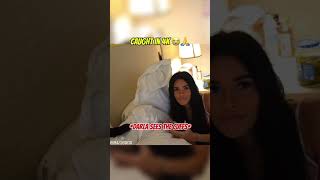 Lmaoo😭😭🙏 #funny #twitchclips #darla #lacy #bedroom #cuffs #caught #embarassed #clips #shorts