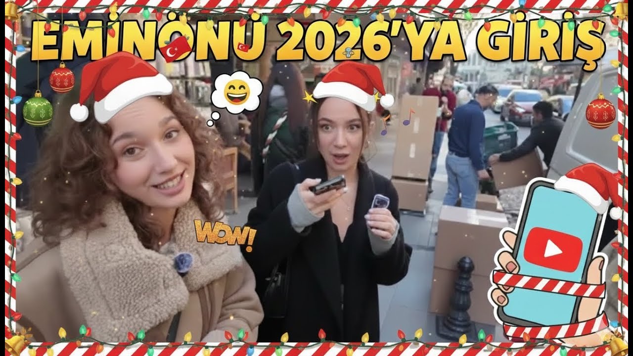 Eminönü 2026'ya giriş - Yılbaşı Alışverişi - Vlog