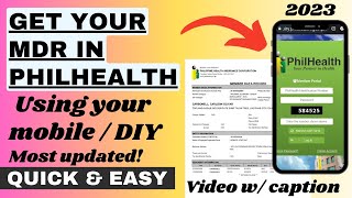 HOW TO DOWNLOAD MDR PHILHEALTH ONLINE USING MOBILE 2023 | Get and Print PhilHealth MDR #philheath screenshot 4