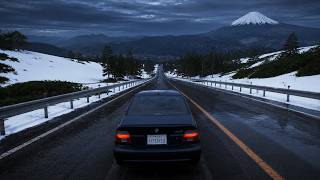 the mountains were silent today | snowy mountain drive | BMW M5 E39 | 4K