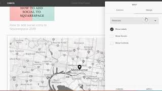 How to add a google maps to Squarespace 2019
