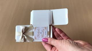 How to assemble a small candy box / Как собрать бонбоньерку