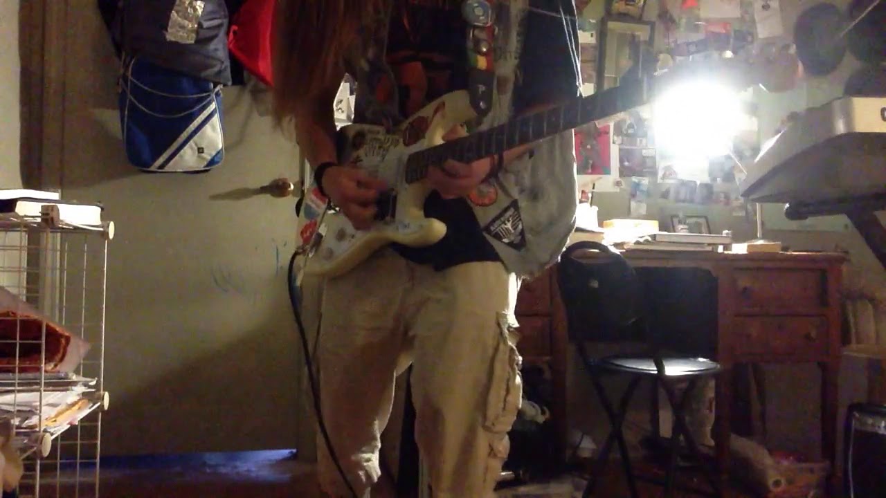 Electric treble black metal riff