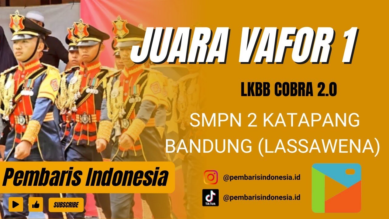 JUARA VAFOR TERBAIK! SMPN 2 KATAPANG (LASSAWENA) LKBB COBRA 2.0