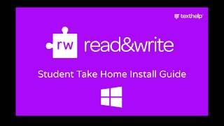 Read&Write Windows Takehome installation