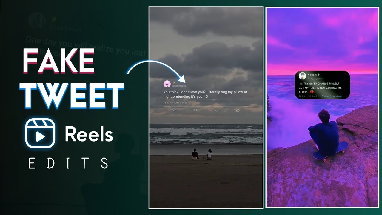 HOW TO MAKE FAKE TWEET REELS VIDEO | AESTHETIC FAKE TWEET REELS EDITING - Easy Way 🔥