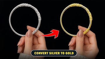 How to Convert Silver Jewelry to Gold in Photoshop | Magic Color Change Trick!