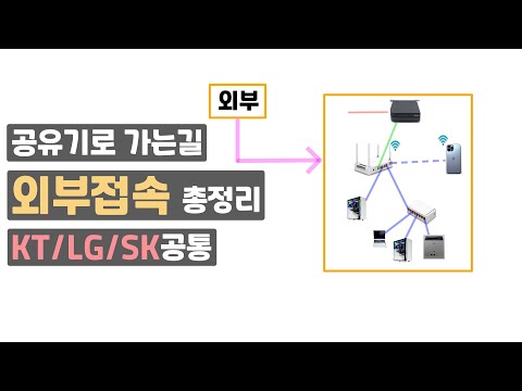 썸네일 공유기외부접속총정리 // KT,LG,SK통합
