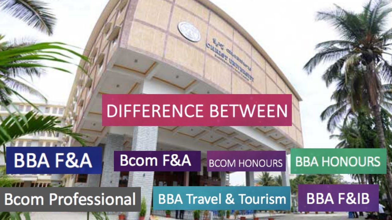 vs BBA F&A vs BBA Honours vs BBA F&IB vs BBA F&A vs Travel