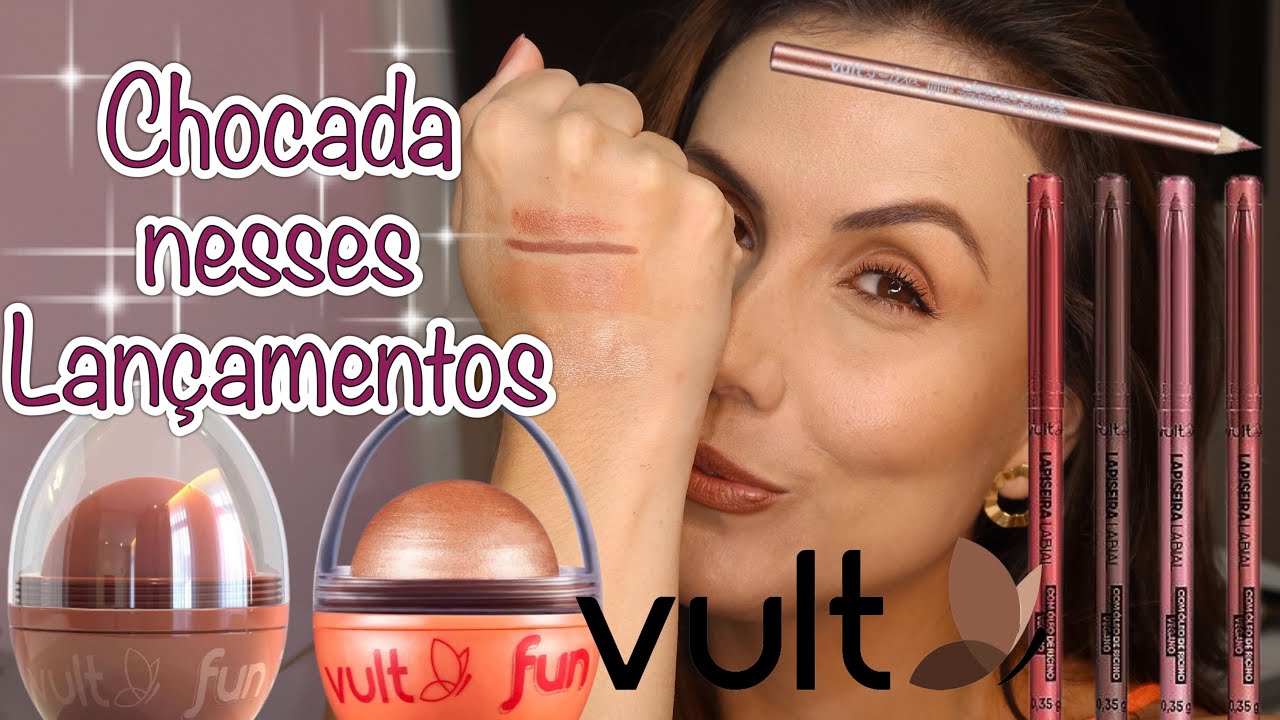 TESTANDO LANÇAMENTOS DA VULT: 3 EM 1, LAPISEIRA LABIAL, LÁPIS DE OLHO