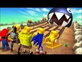 Mario Party 9 MiniGames Batman Vs Sonic Vs Mario Vs SpongeBob (Master Difficulty)