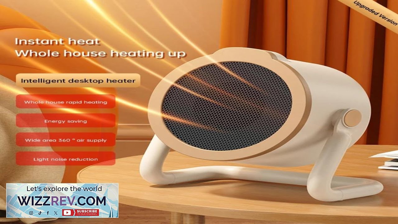 Новый портативный настольный электрический обогреватель мощностью 500 Вт с функцией подачи теплог...